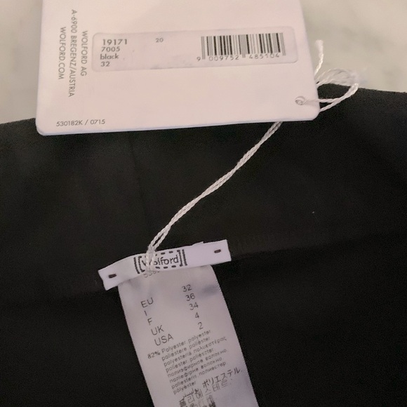 NWT Wolford black velour|ultra suede leggings size 2 - Picture 5 of 6